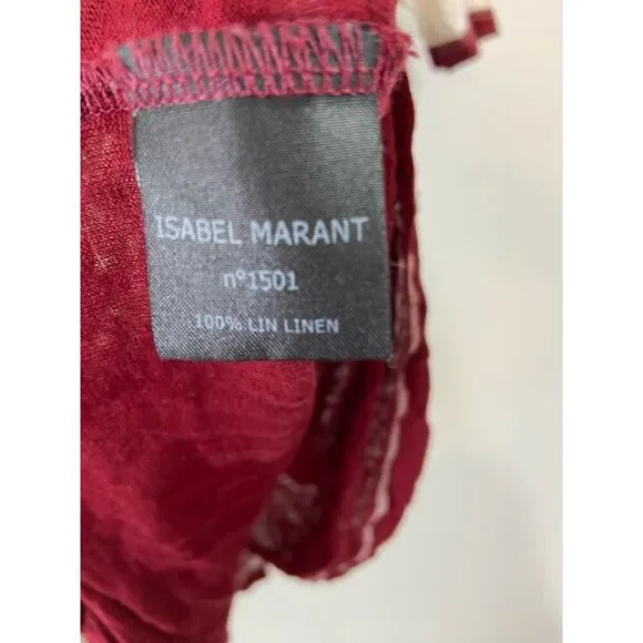 Isabel Marant Etoile Sunset t-shirt red size M - Picture 4 of 5